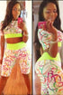 Sexy Dynamic Colorful Circle Stylish Pant Set